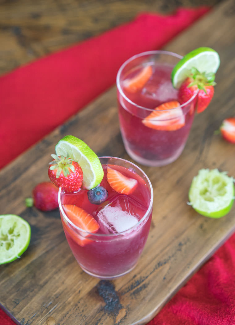 Sparkling Citrus Berry Sangria | One Ingredient Chef