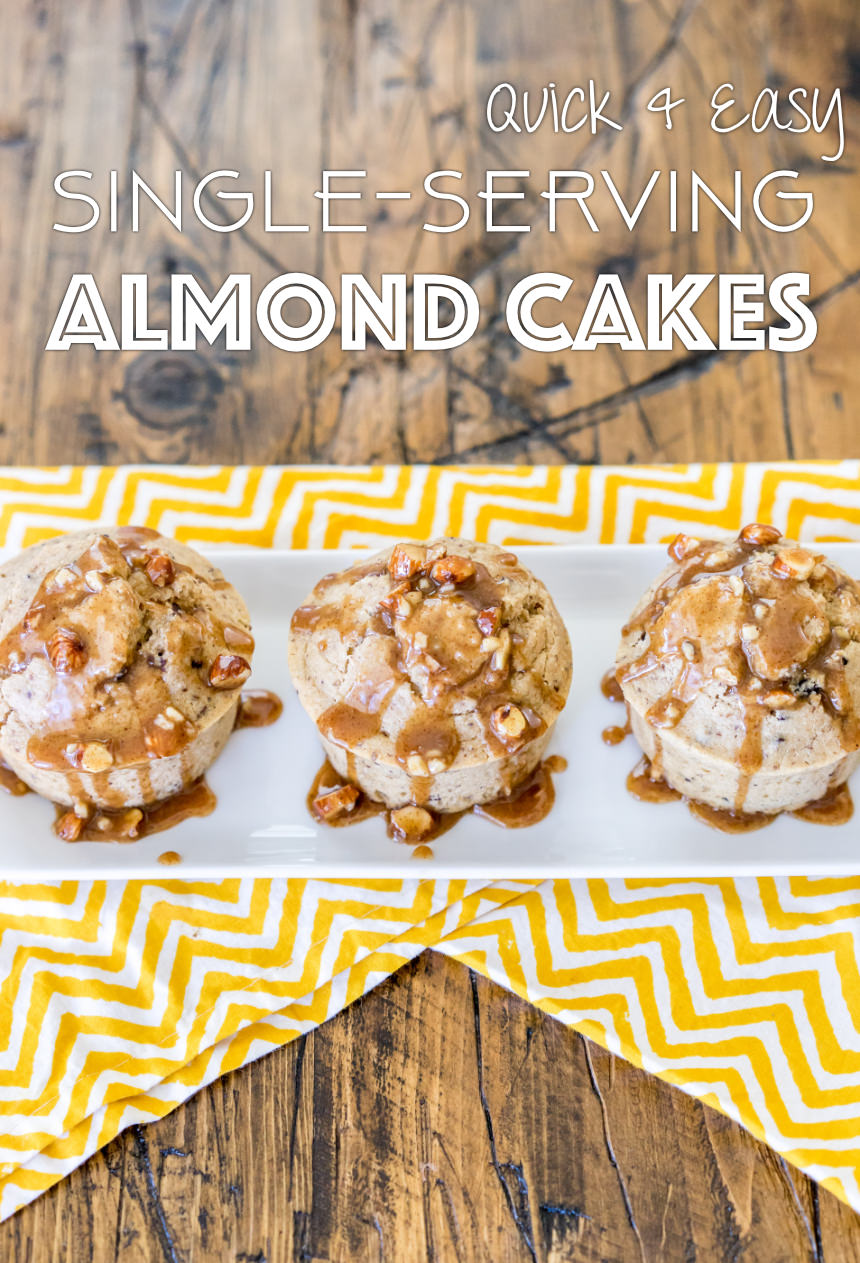Easy Single-Serving Almond Cakes with Maple Glaze