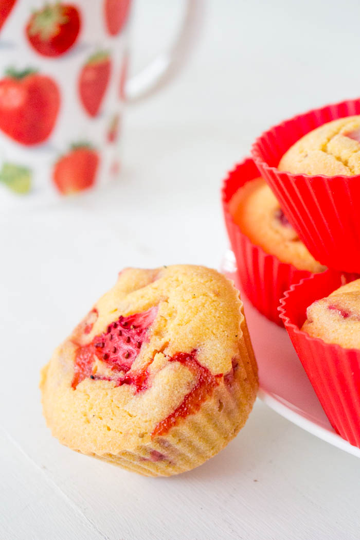 Strawberry Cornbread Muffin